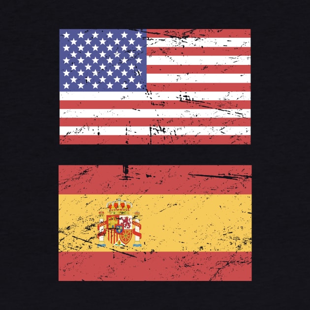 United States Flag & Spain Flag by MeatMan